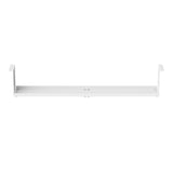Maclean MC-107 W Organizador de cables compacto bajo escritorio, carga máx. 5 kg, blanco