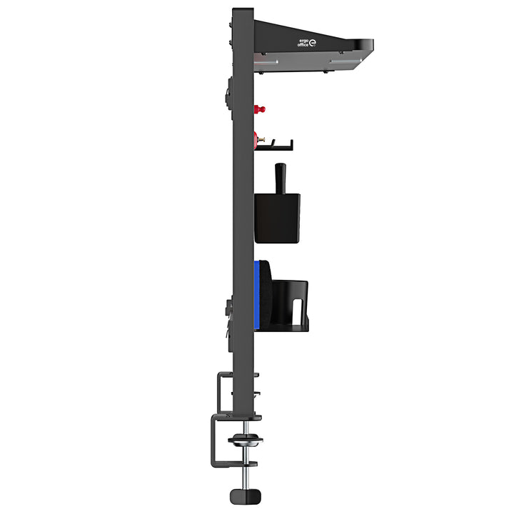 Organizador/Divisório de Mesa Ergo Office ER-300 B, Carga Máxima 10 kg, Branco e Cortiça, Largura 1250 mm, Preto