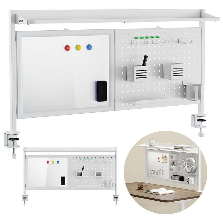 Organizador/Separador de Mesa Ergo Office ER-301 W, Capacidade Máxima de 10 kg, Quadro Branco, Largura 1116 mm, Branco