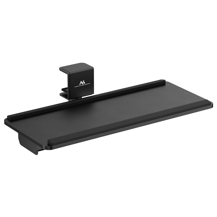 Maclean MC-108 B Soporte para teclado bajo escritorio, carga máx. 5 kg, ajustable horizontal y verticalmente, negro