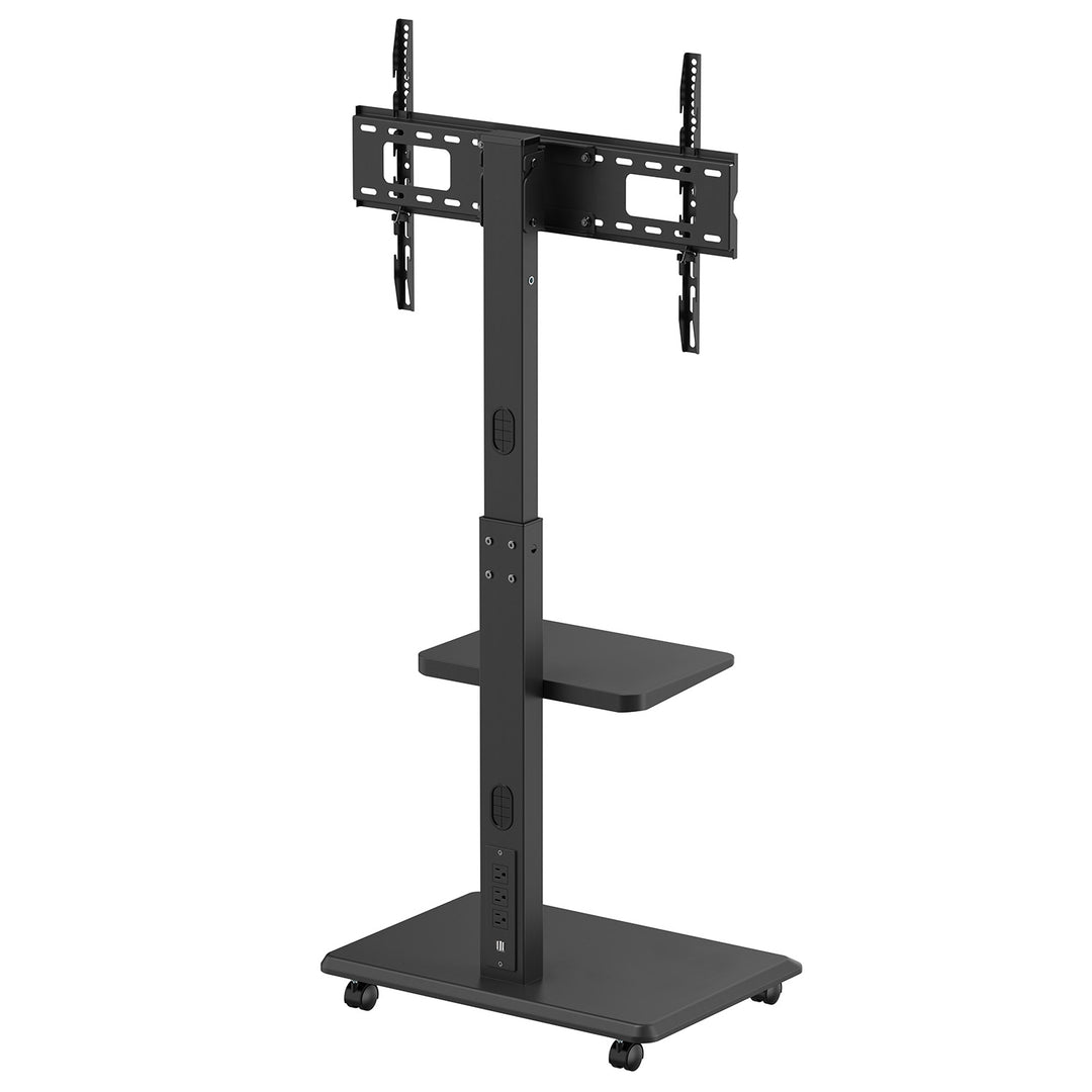 Suporte/carrinho para TV Ergo-Office, carga máx. 50 kg / prateleira 5 kg, máx. VESA 600x400, filtro de linha integrado, preto, ER-304 B VESA 600x400, filtro de linha integrado, preto, ER-304 B