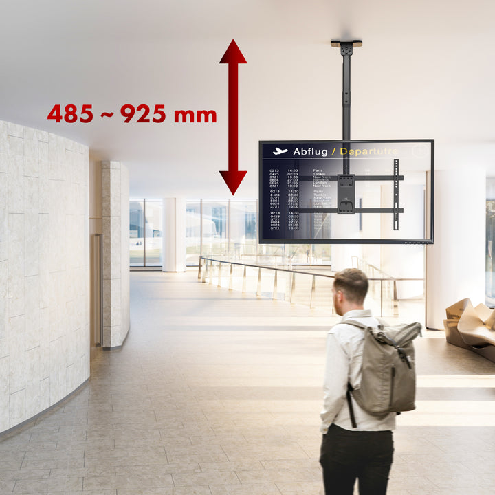 Suporte de tejadilho para TV Maclean, carga máxima de 60 kg, 43-86", VESA máx. 600x400, MC-112 B