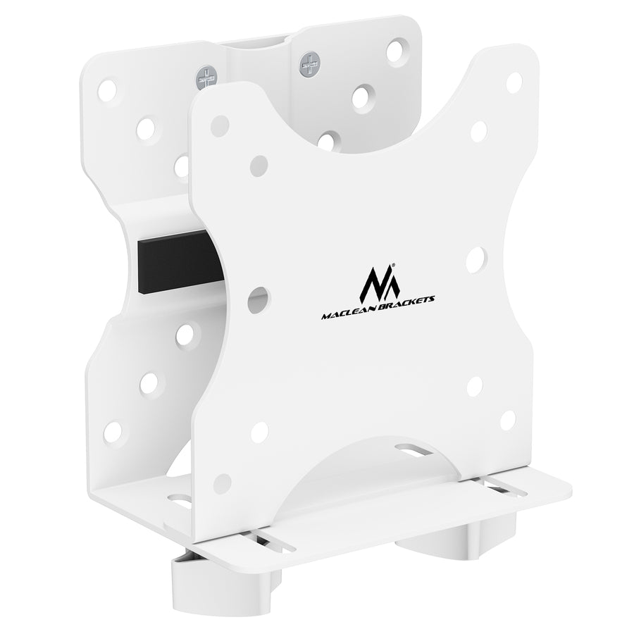 Suporte para minicomputador Maclean, alcance de 17-70 mm, compatível com VESA, carga máxima de 5 kg, branco, MC-115 W