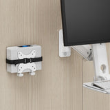 Suporte para minicomputador Maclean, alcance de 17-70 mm, compatível com VESA, carga máxima de 5 kg, branco, MC-115 W