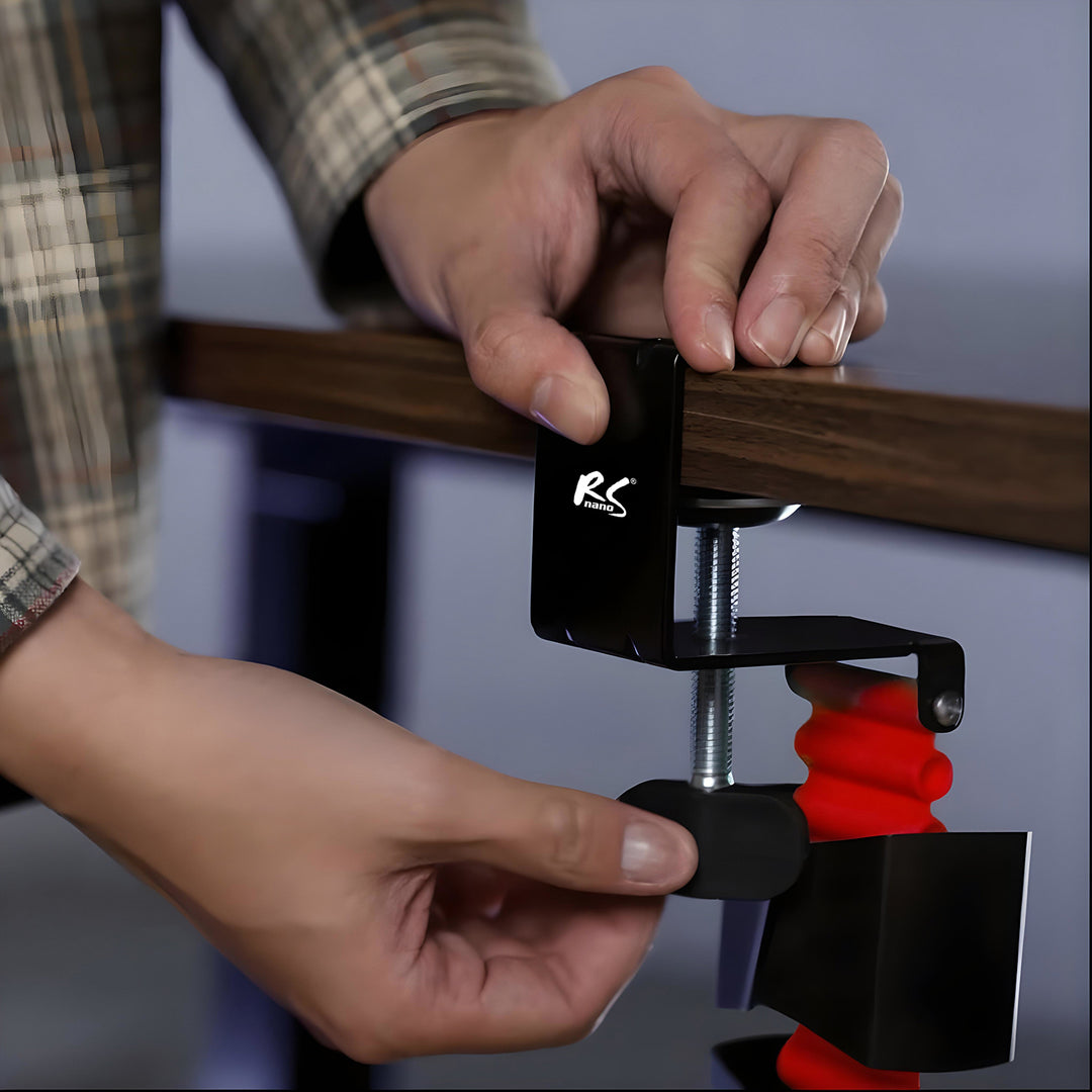 Organizador de cabos de mesa/bastidor de cabos Nano RS, 1345 mm, preto e vermelho, RS125