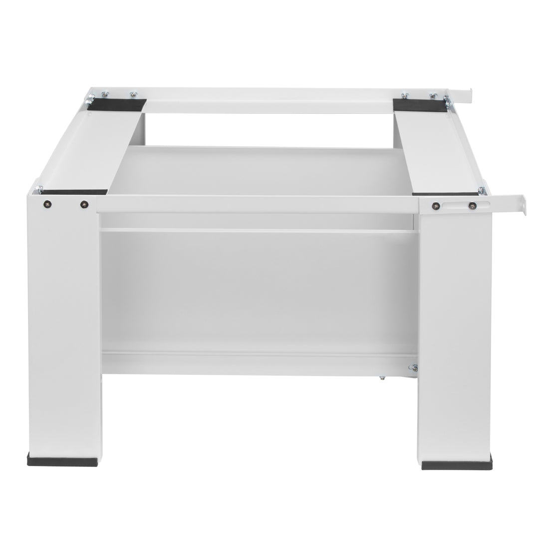 Base para máquina de lavar/secar roupa Maclean com gaveta, carga máxima de 150 kg, branca, MC-117 W