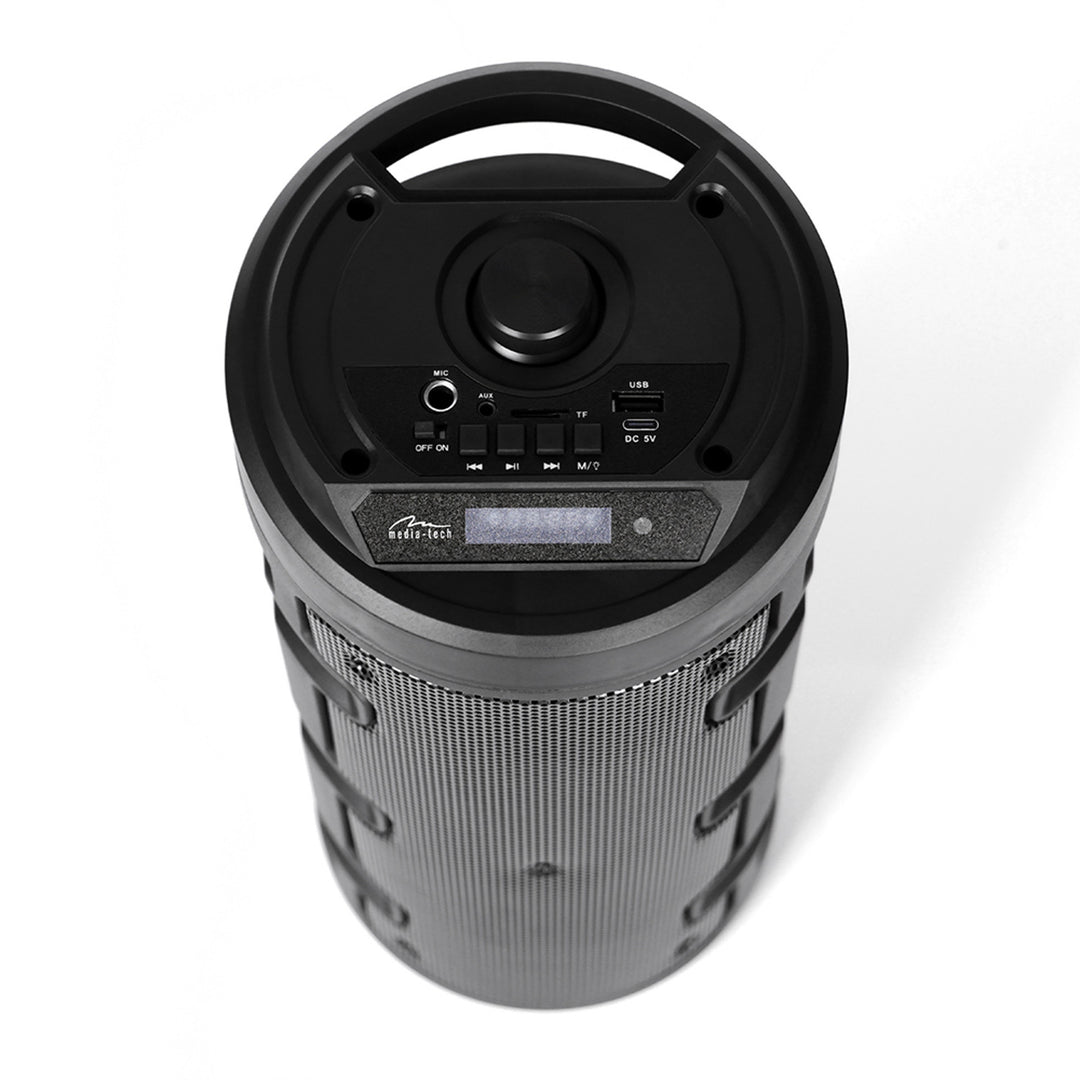 Coluna de som sem fios Media-Tech, Bluetooth, Karaoke, 1000 W, preta, MT3165