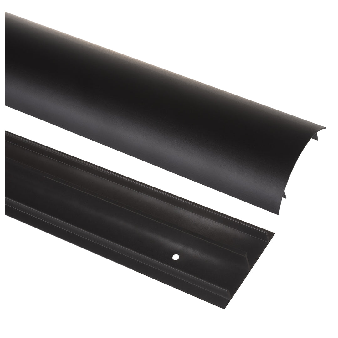 Cubrecables de aluminio Maclean, 62x20x750mm, negro, MC-814 B