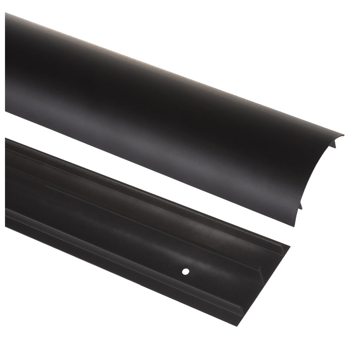 Cubrecables de aluminio Maclean, 62x20x750mm, negro, MC-814 B