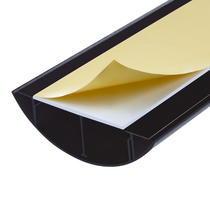 Cubrecables de aluminio Maclean, 62x20x750mm, negro, MC-814 B