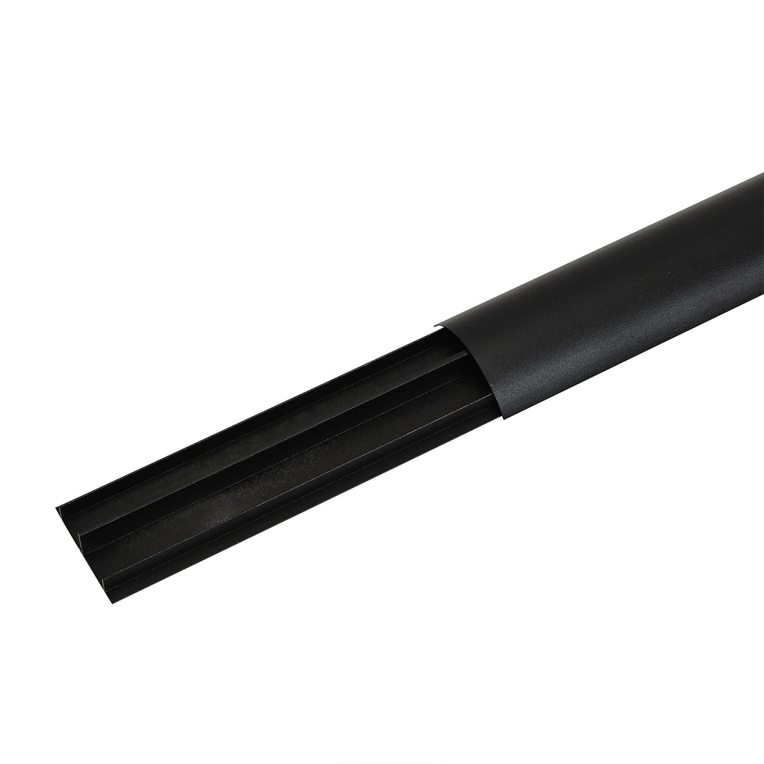 Cubrecables de aluminio Maclean, 62x20x750mm, negro, MC-814 B