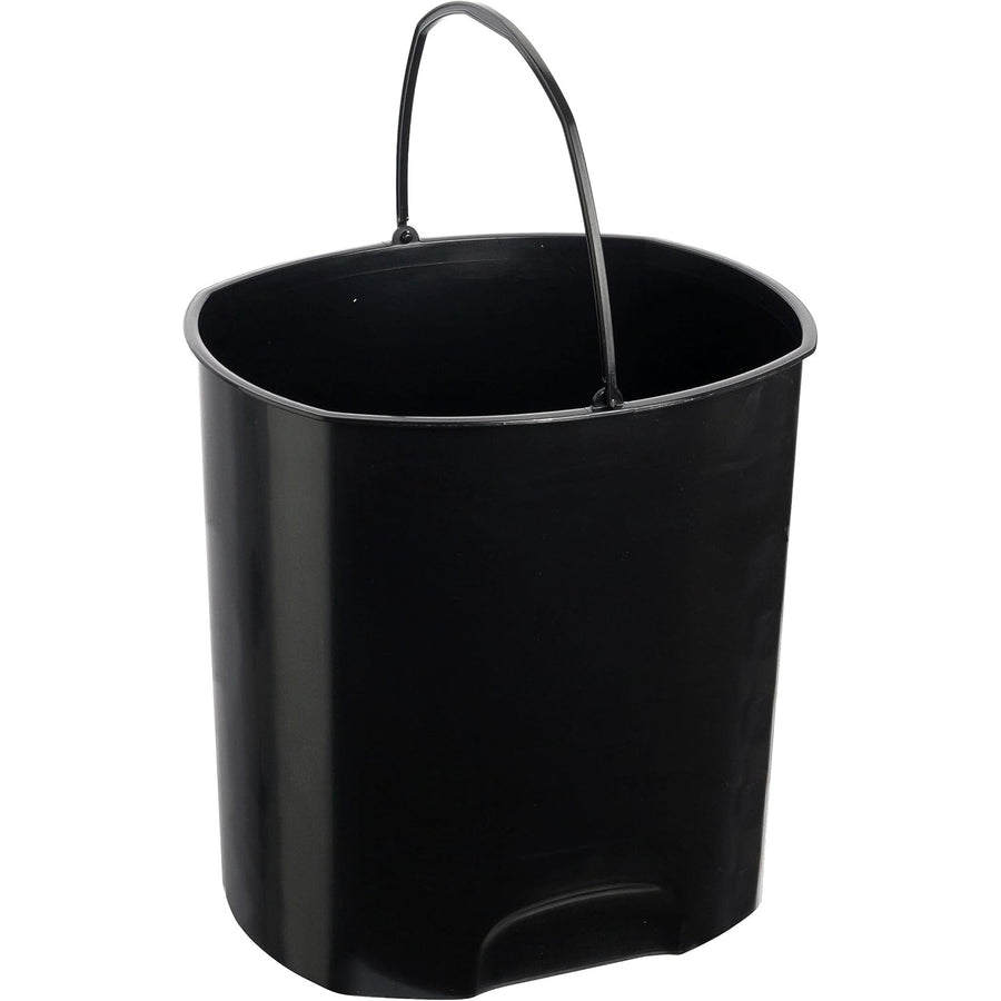 Keeeper Papelera con pedal, Cubo de basura 11 L, Color blanco, Tjark