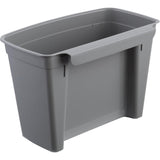 Keeeper Cubo de basura, cesta colgante, con tapa, 4L, gris, Milán