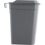Keeeper Cubo de basura, cesta colgante, con tapa, 4L, gris, Milán