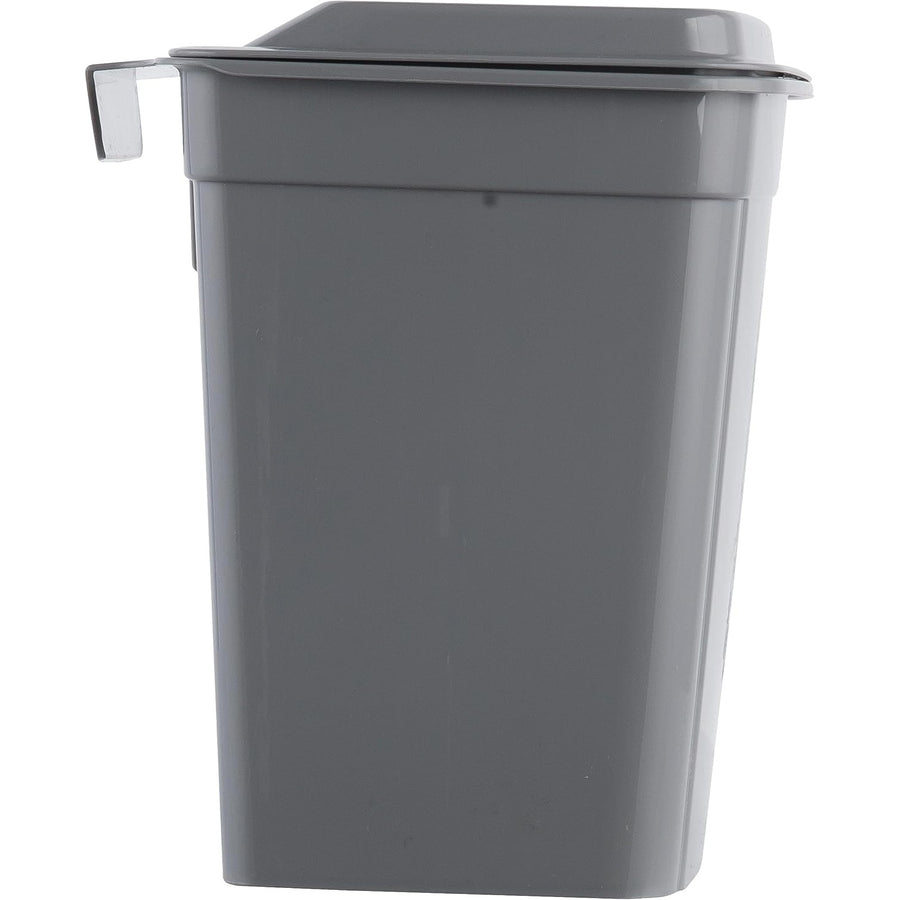 Keeeper Cubo de basura, cesta colgante, con tapa, 4L, gris, Milán