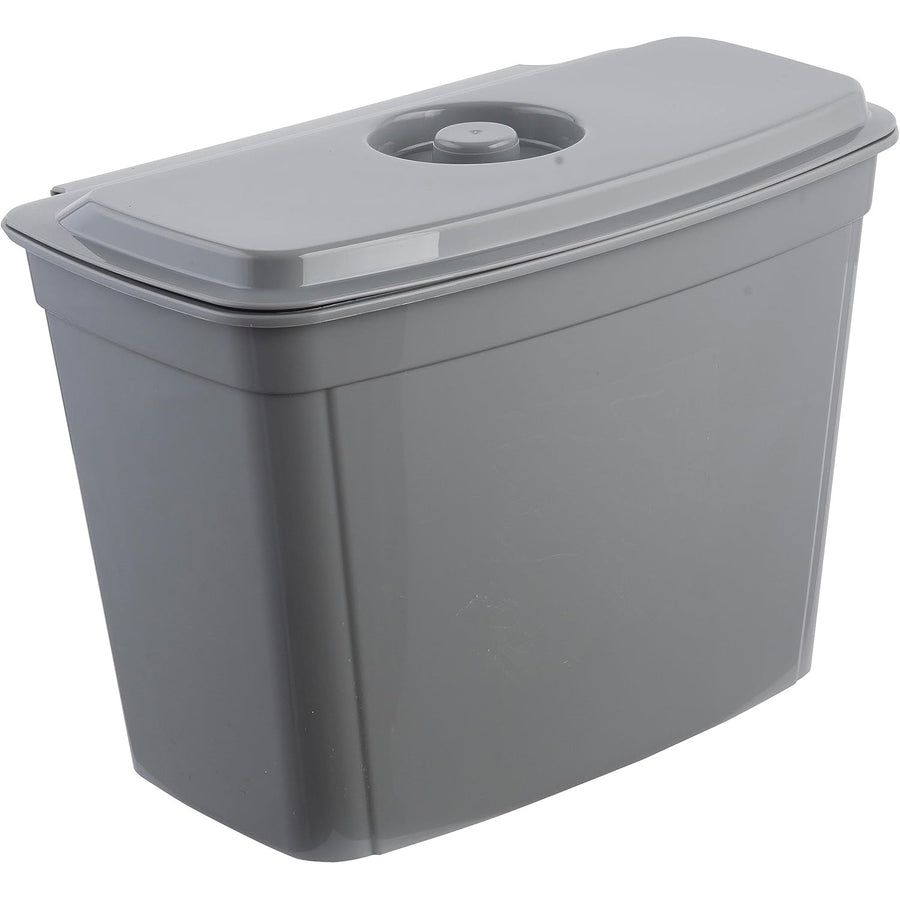 Keeeper Cubo de basura, cesta colgante, con tapa, 4L, gris, Milán