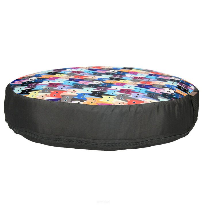 Cama para gatos Bertoni EE130, com encaixe para pellets, com 50 cm de diâmetro, design Meow