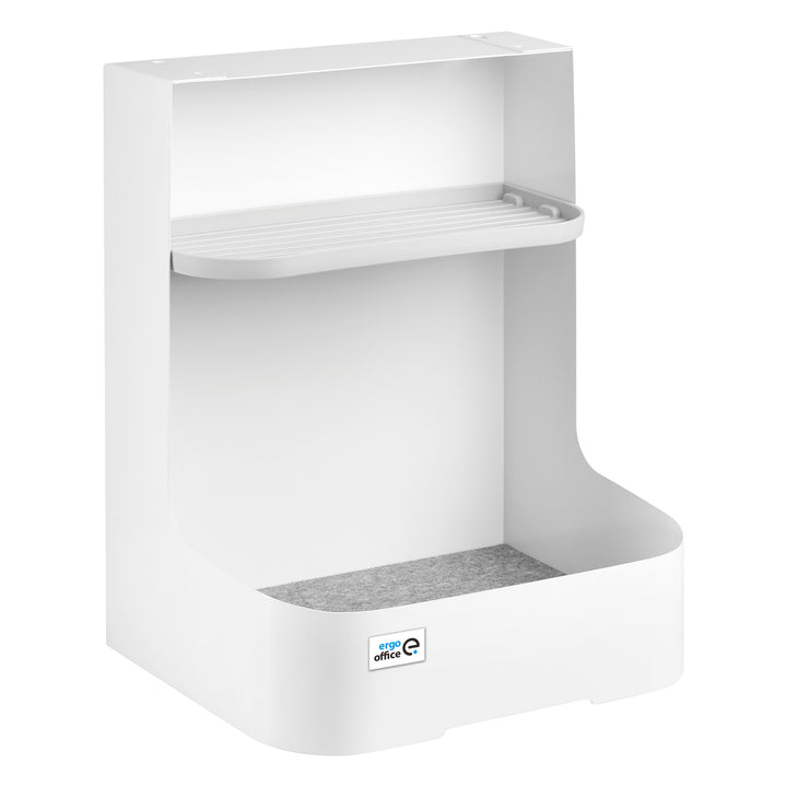 Ergo Office Organizador de escritorio con cajón, blanco, max. 10kg, ER-440 + Organizador de escritorio para utensilios ER-442