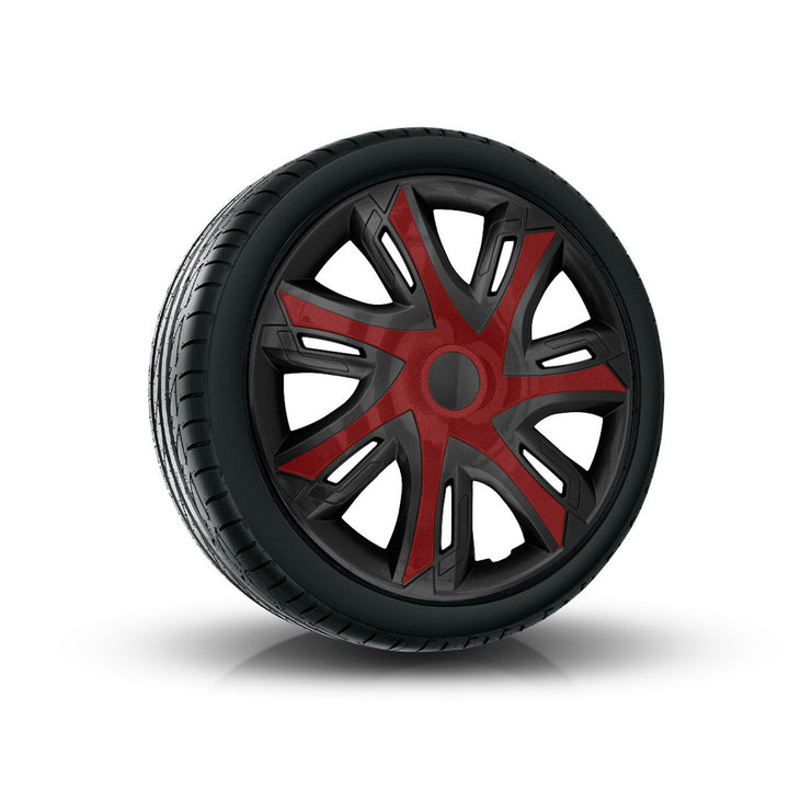 Tapacubos NRM N-Power 15'' bicolor clarete/negro/granate 4 uds.