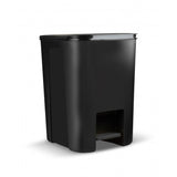 Practic Cubo de basura, con pedal, color negro, 25l, 10104699