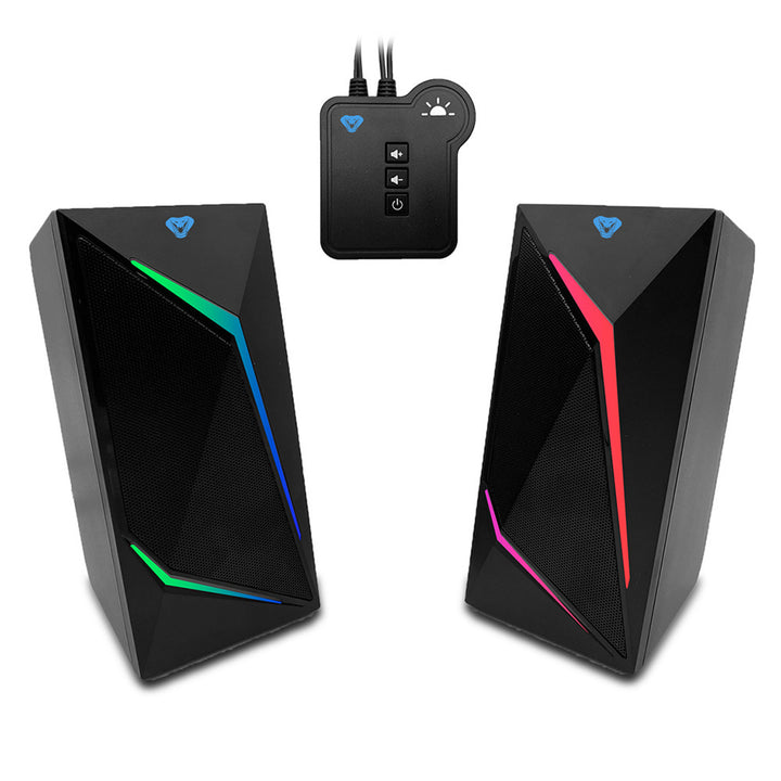Colunas de som para jogos Media-Tech COBRA PRO URION 2.0 MT3172 Bluetooth 2.0 com retroiluminação LED RGB