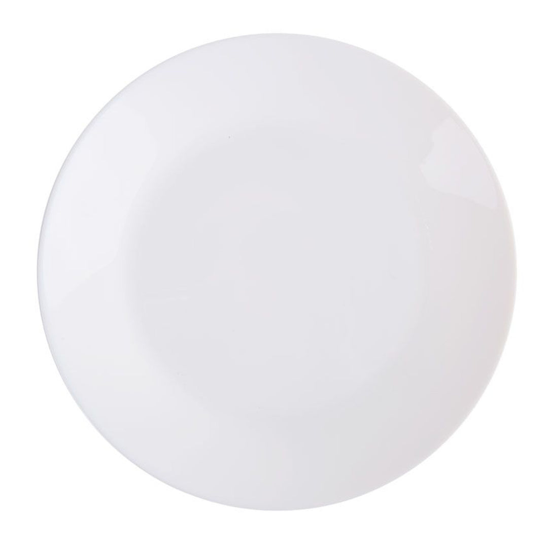 Prato raso Luminarc Arcopal Zelie, redondo, 25 cm, branco