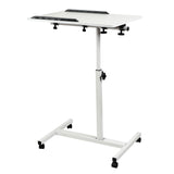Maclean MC-121 W Soporte móvil para escritorio/portátil, regulable en altura 59-89cm, max. 30kg, blanco