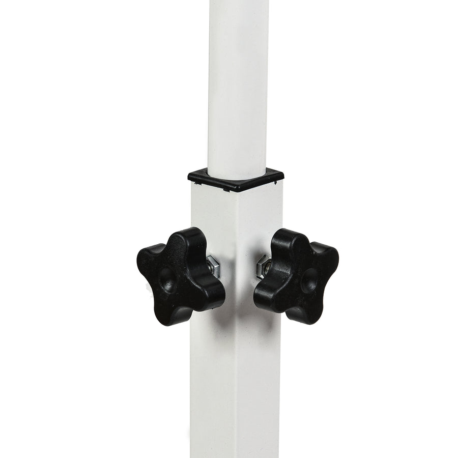 Maclean MC-121 W Soporte móvil para escritorio/portátil, regulable en altura 59-89cm, max. 30kg, blanco