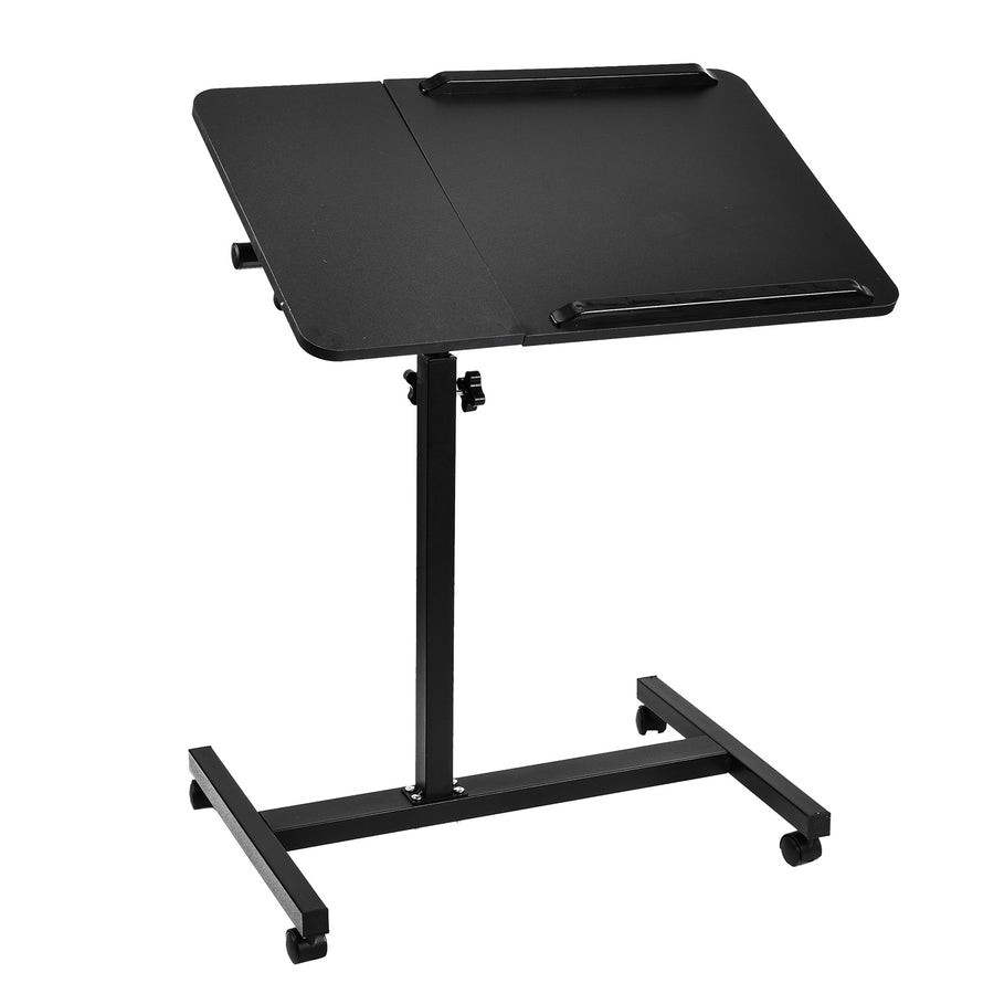 Maclean MC-121 B Soporte móvil para escritorio/portátil, regulable en altura 59-89cm, max. 30kg, negro