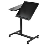 Maclean MC-121 B Soporte móvil para escritorio/portátil, regulable en altura 59-89cm, max. 30kg, negro