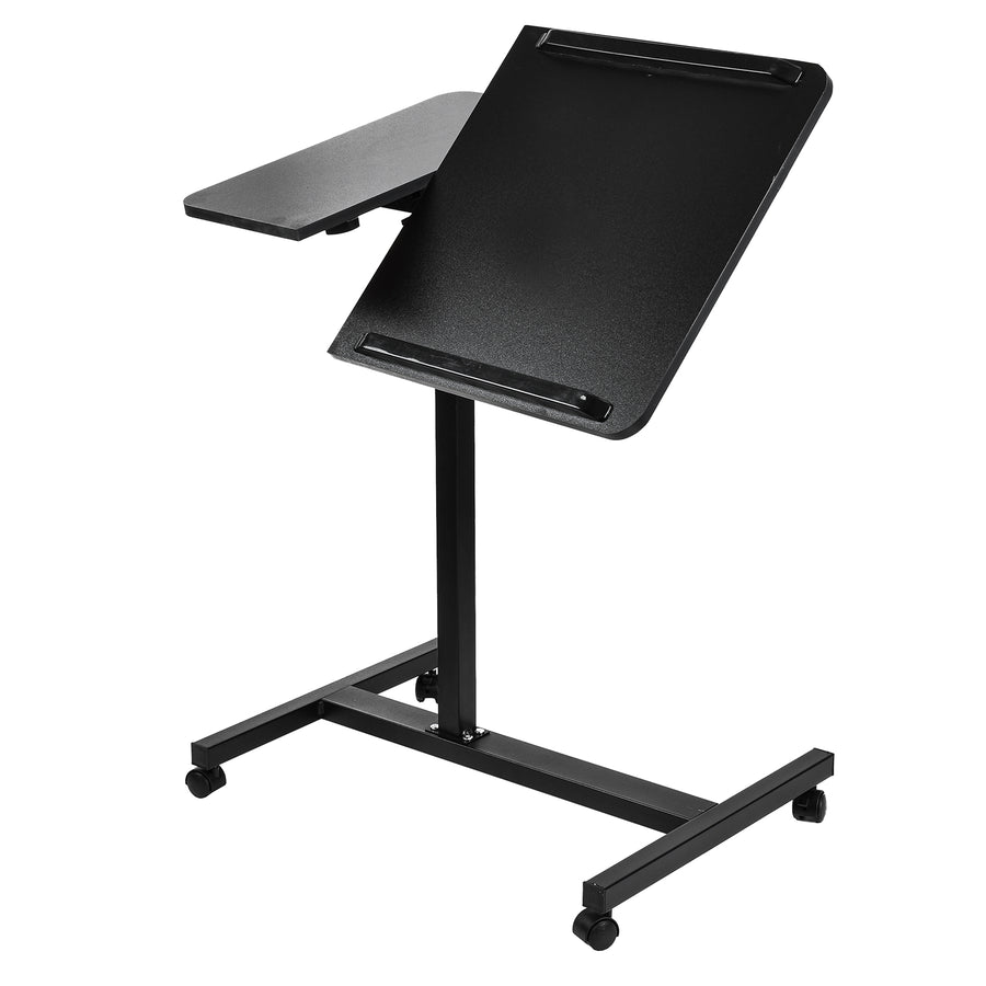 Maclean MC-121 B Soporte móvil para escritorio/portátil, regulable en altura 59-89cm, max. 30kg, negro