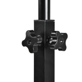 Maclean MC-121 B Soporte móvil para escritorio/portátil, regulable en altura 59-89cm, max. 30kg, negro