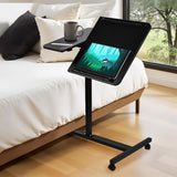 Maclean MC-121 B Soporte móvil para escritorio/portátil, regulable en altura 59-89cm, max. 30kg, negro