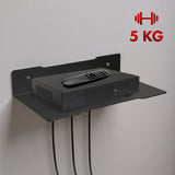 Prateleira de parede para descodificador Maclean, simples, máx. 5 kg, aço, MC-122