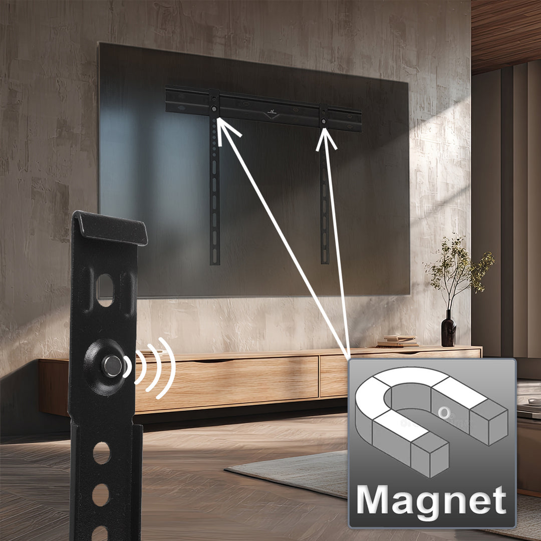 Suporte de parede ultrafino para TV Maclean, 40-85", VESA máx. 600x400, carga até 80 kg, MC-123