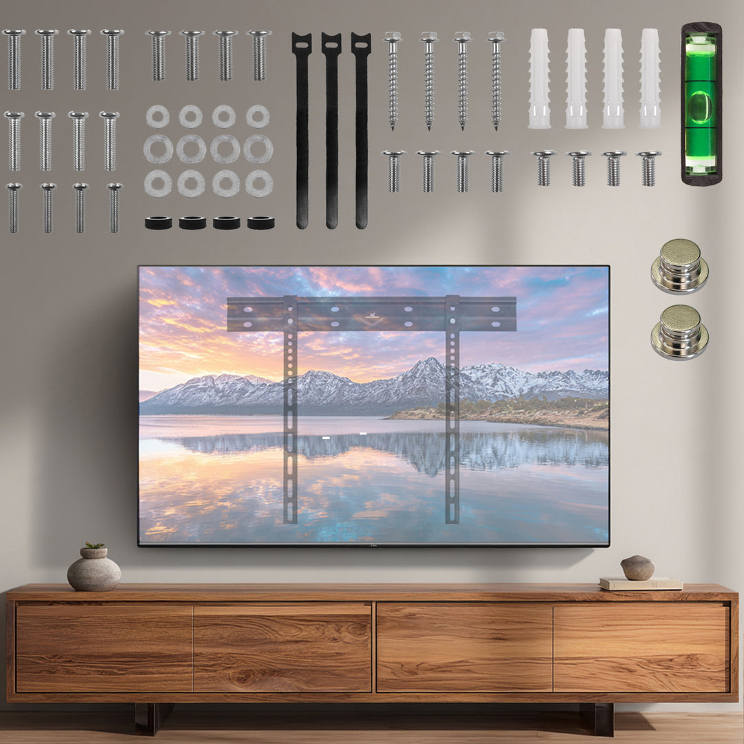 Suporte de parede ultrafino para TV Maclean, 40-85", VESA máx. 600x400, carga até 80 kg, MC-123
