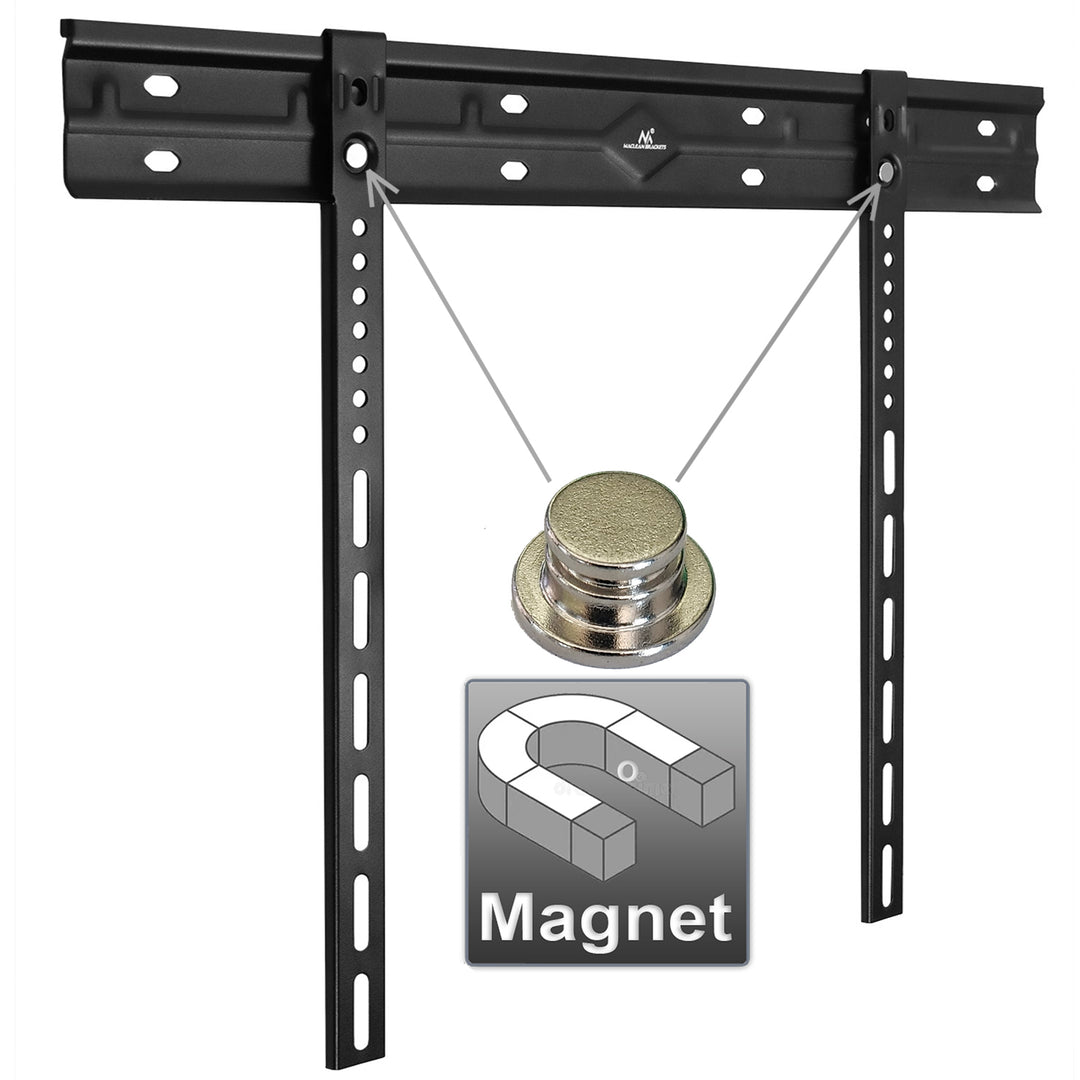 Suporte de parede ultrafino para TV Maclean, 40-85", VESA máx. 600x400, carga até 80 kg, MC-123