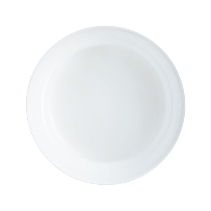 Prato redondo fundo Luminarc Diwali 21 cm, branco