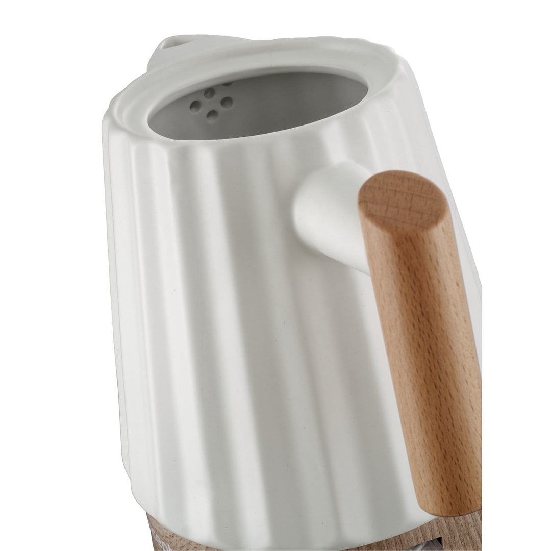 Chaleira elétrica Concept RK0090, chaleira em cerâmica, 1500 W, 1,5 L, branca
