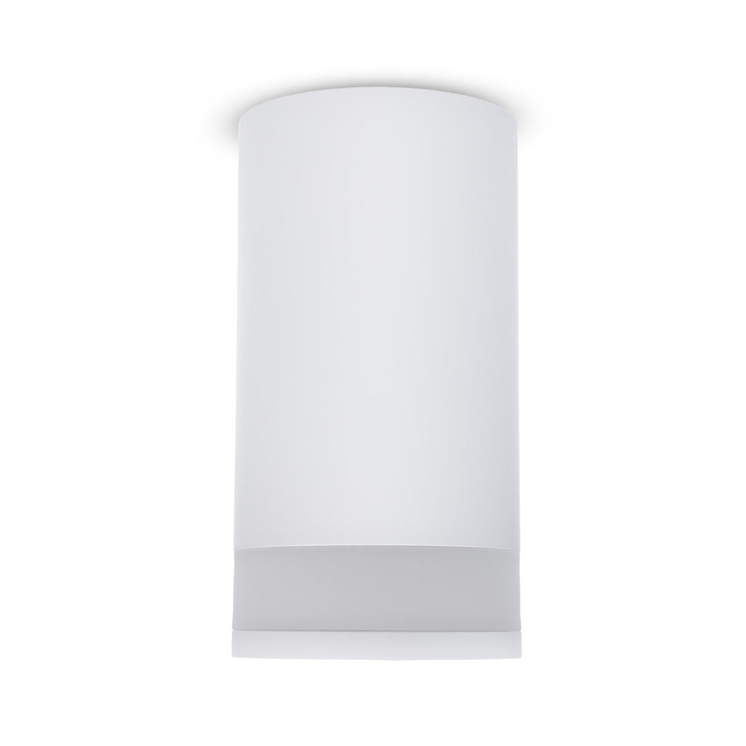 Maclean MCE361 W Luminária/tubo de montagem superficial, spot, redondo, alumínio, GU10, 55x130 mm, branco + Lâmpada LED Maclean Energy MCE437 WW GU10 7 W, branco quente 3000 K, 220-240 V~, 50/60 Hz, 490 lúmens