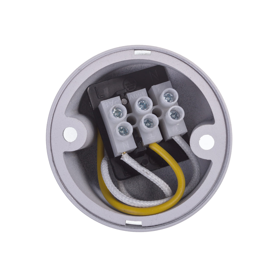 Maclean MCE361 W Luminária/tubo de montagem superficial, spot, redondo, alumínio, GU10, 55x130 mm, branco + Lâmpada LED Maclean Energy MCE437 WW GU10 7 W, branco quente 3000 K, 220-240 V~, 50/60 Hz, 490 lúmens