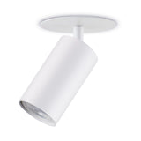 Maclean MCE364 W Luminaria empotrable / de tubo, spot, redonda, aluminio, GU10, 55x130mm, blanco + bombilla LED GU10 7W Maclean Energy MCE437 NW blanco neutro 4000K, 220-240V~, 50/60Hz, 490 lm