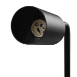 Maclean MCE370 B Lámpara de escritorio GU10, spot, redonda, GU10, con interruptor de 55x90mm, negra + bombilla LED GU10 7W Maclean Energy MCE437 WW blanco cálido 3000K, 220-240V~, 50/60Hz, 490lm