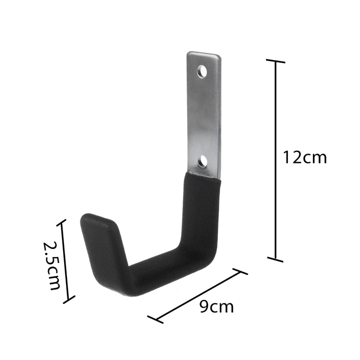 Maclean Soporte de pared, para neumáticos, ruedas, escalera, bicicleta, acero, carga máx. 15kg, MC-435 4 piezas