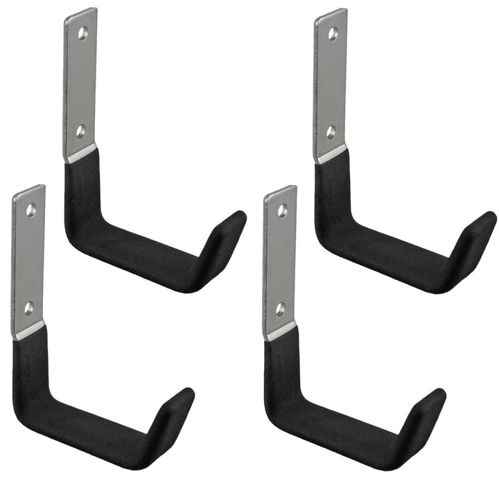 Maclean Soporte de pared, para neumáticos, ruedas, escalera, bicicleta, acero, carga máx. 15kg, MC-435 4 piezas