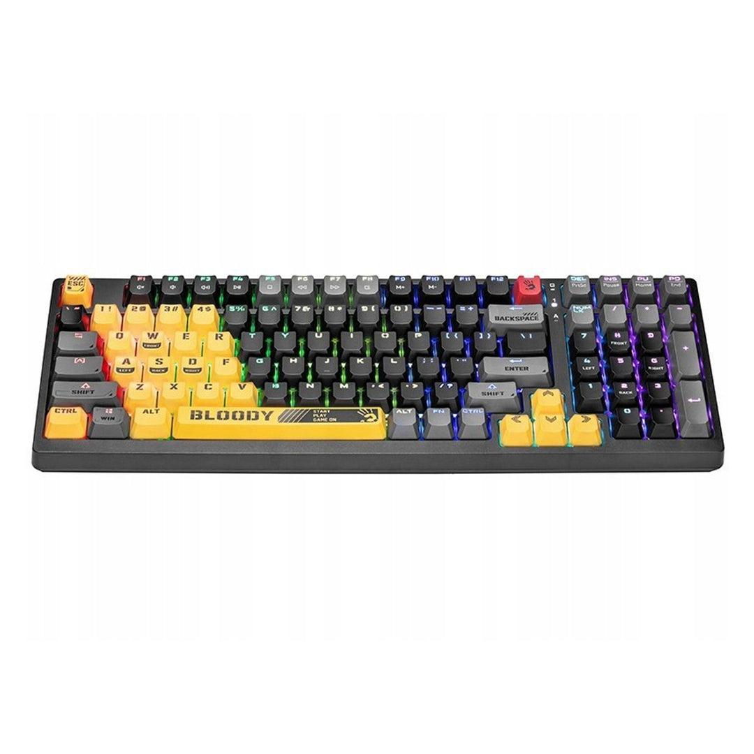 Teclado mecânico desportivo USB A4TECH BLOODY S98 Lime (Switches BLMS Red Plus)