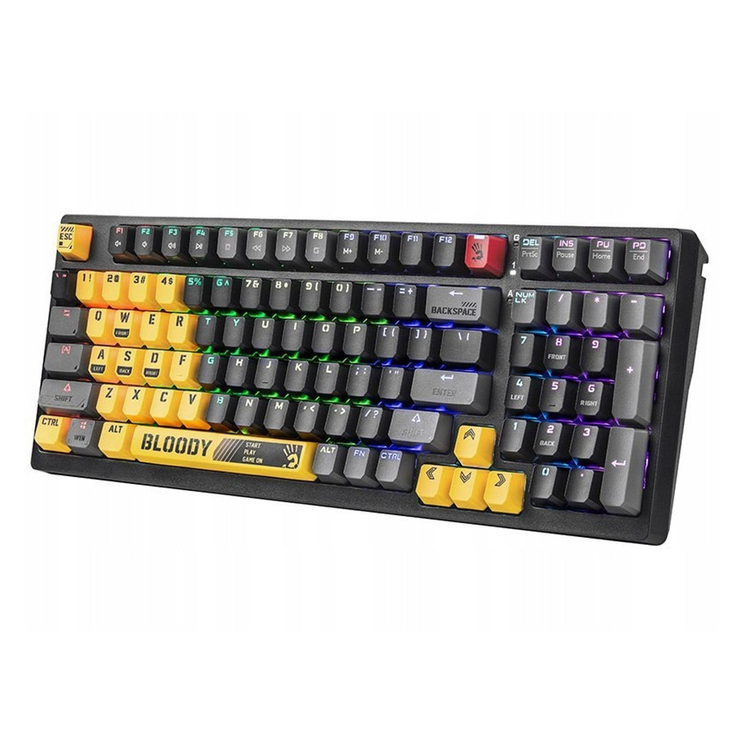 Teclado mecânico desportivo USB A4TECH BLOODY S98 Lime (Switches BLMS Red Plus)