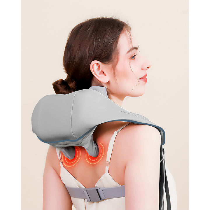 Massajador de Ombros e Pescoço Media-Tech. Shiatsu, Mãos de Imitação 5D, 6 Cabeças de Massagem, 3 Modos, 3 Velocidades, Sem fios, Porta de Carregamento USB-C