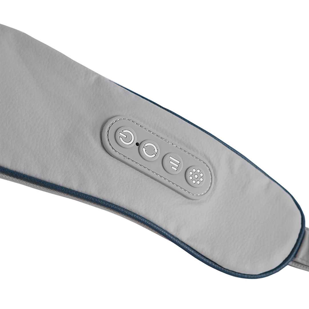 Massajador de Ombros e Pescoço Media-Tech. Shiatsu, Mãos de Imitação 5D, 6 Cabeças de Massagem, 3 Modos, 3 Velocidades, Sem fios, Porta de Carregamento USB-C