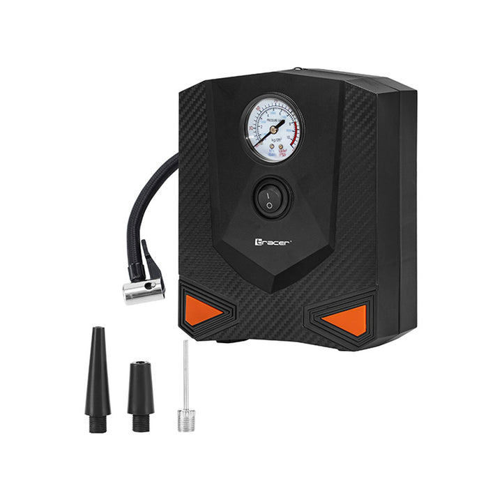 Tracer Compresor para Coche, Moto, Bicicleta, Balón, 120W, 8 bar, RES-03ML